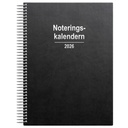 Noteringskalendern 2026 svart