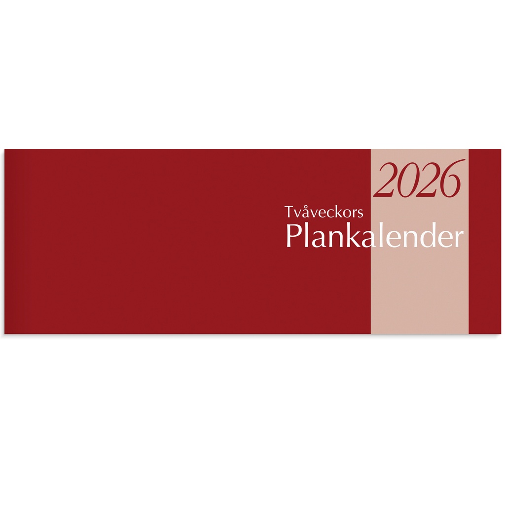 Tvåveckors Plankalender 2026