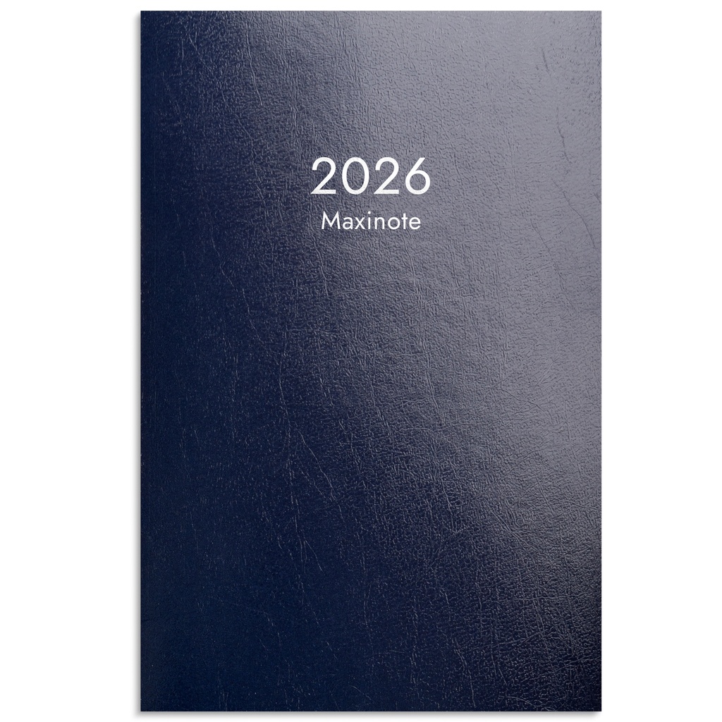 Maxinote 2026 blå kartong