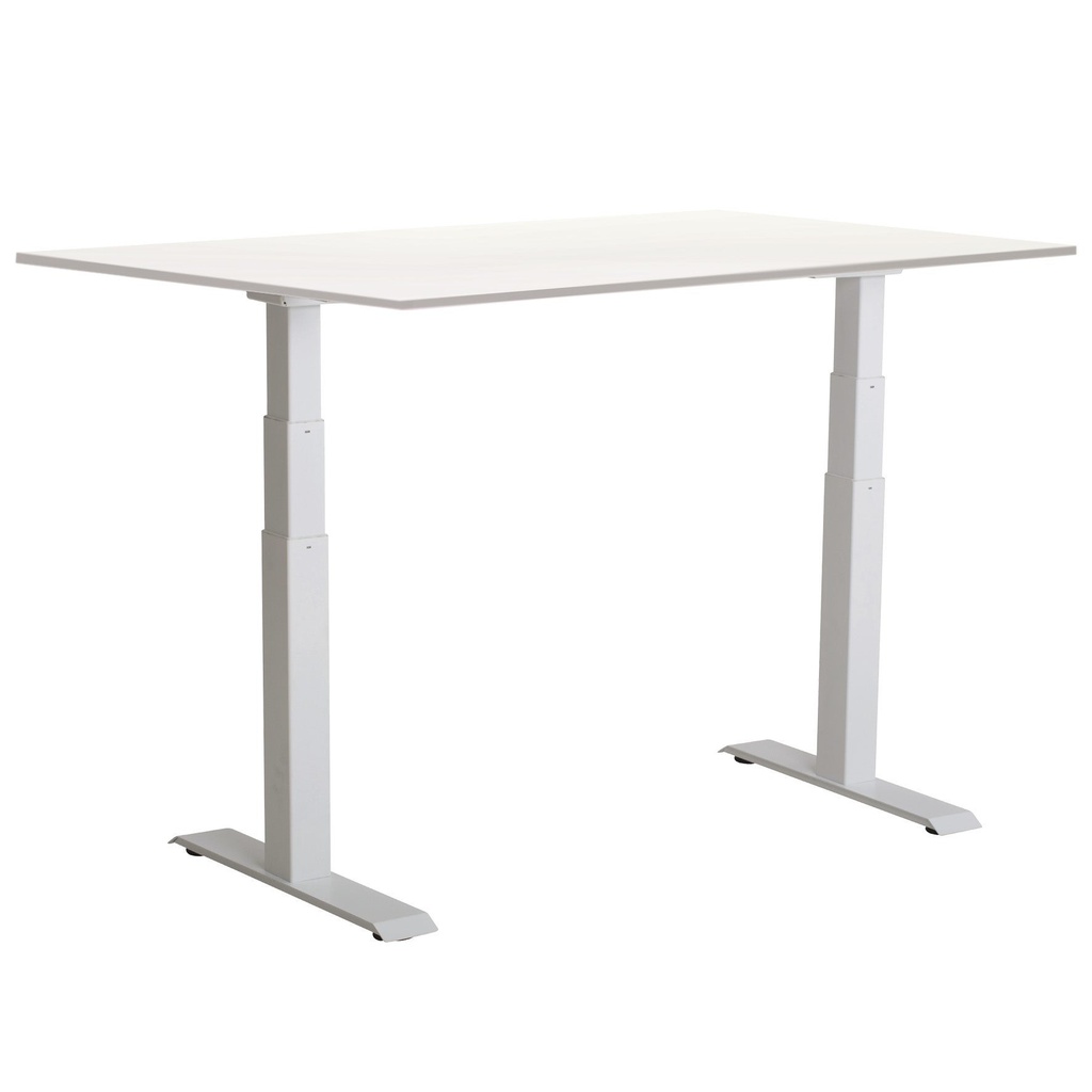 Skrivbord el Easydesk Adapt VI 140x80 cm vit