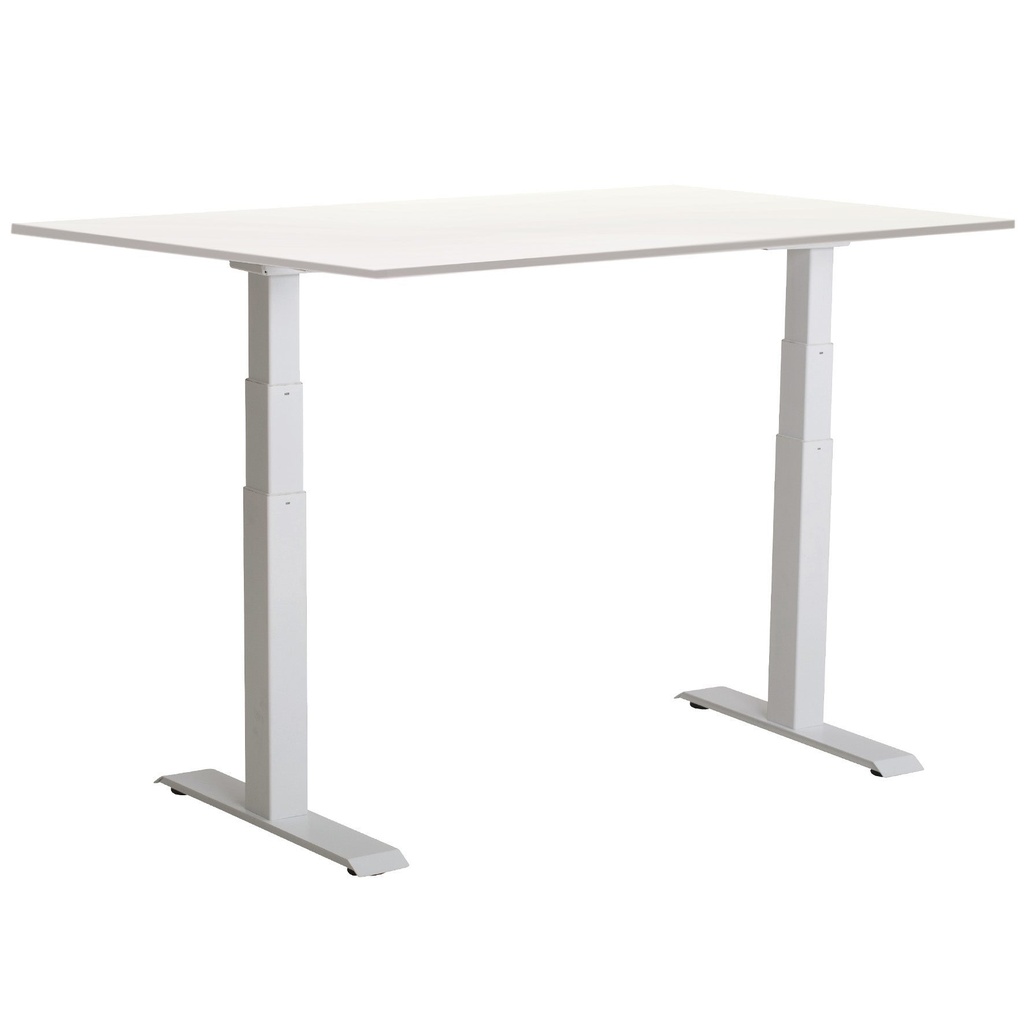Skrivbord el Easydesk Adapt VI 120x80 cm vit