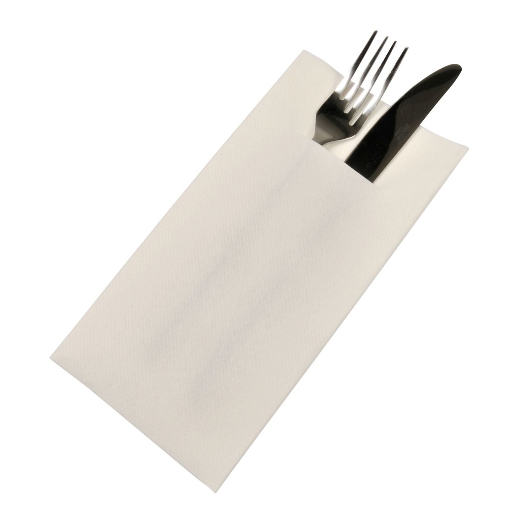 Bestickservett airlaid 40x40 cm 75-pack vit