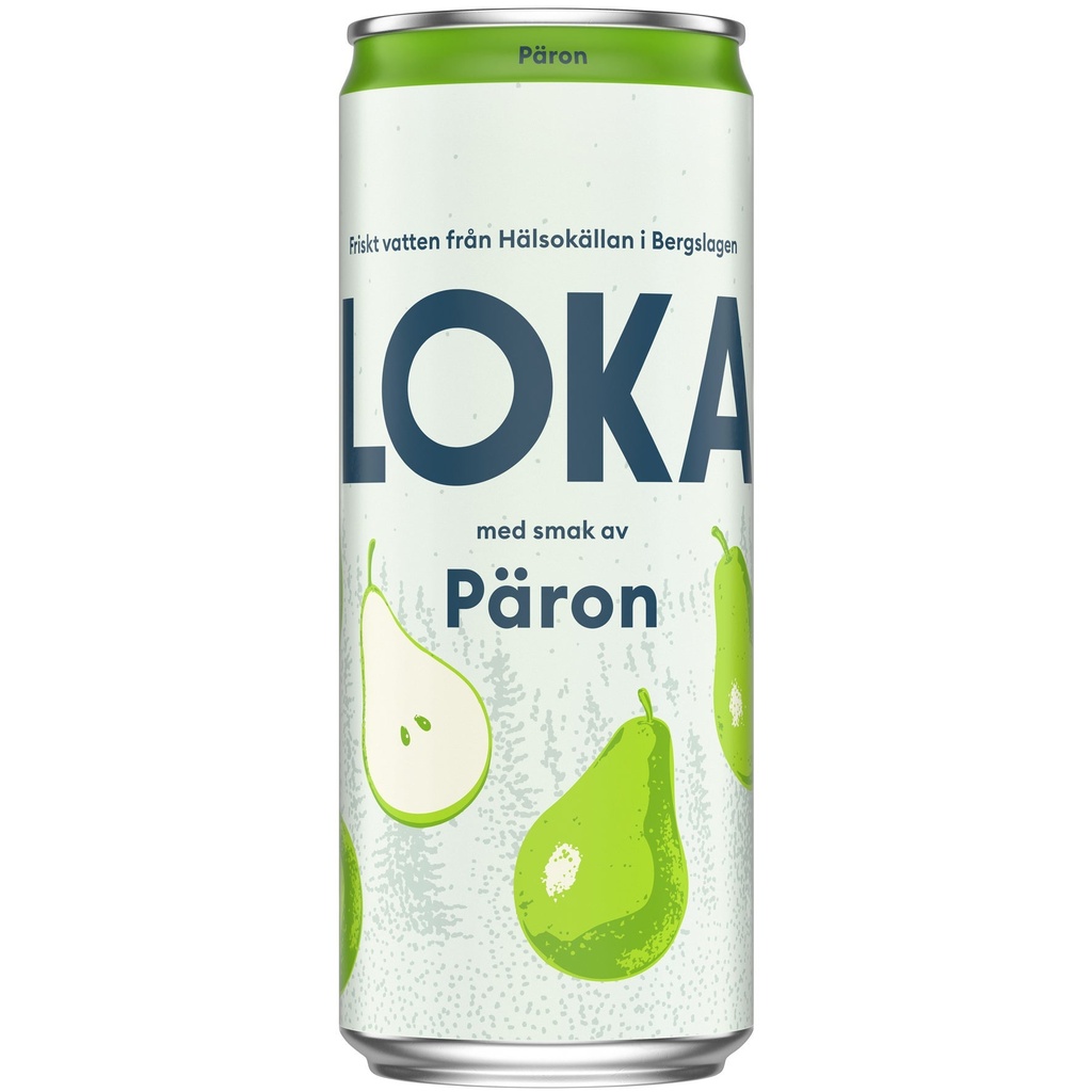 Kolsyrat vatten Loka Päron 33 cl sleek can inkl pant