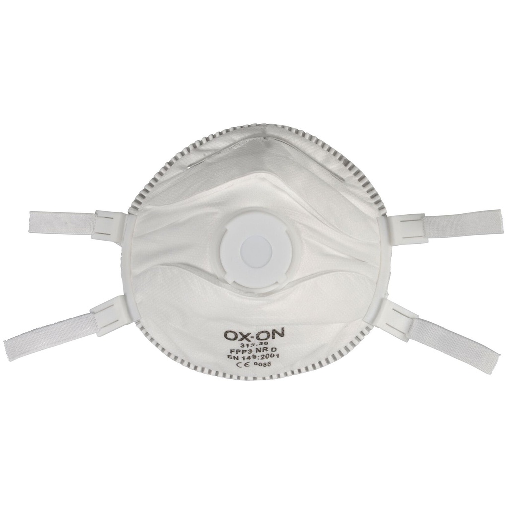 Andningsskydd med ventil FFP3 5-pack Ox-On
