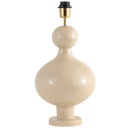 Bordslampfot Fiona H40 metall creme