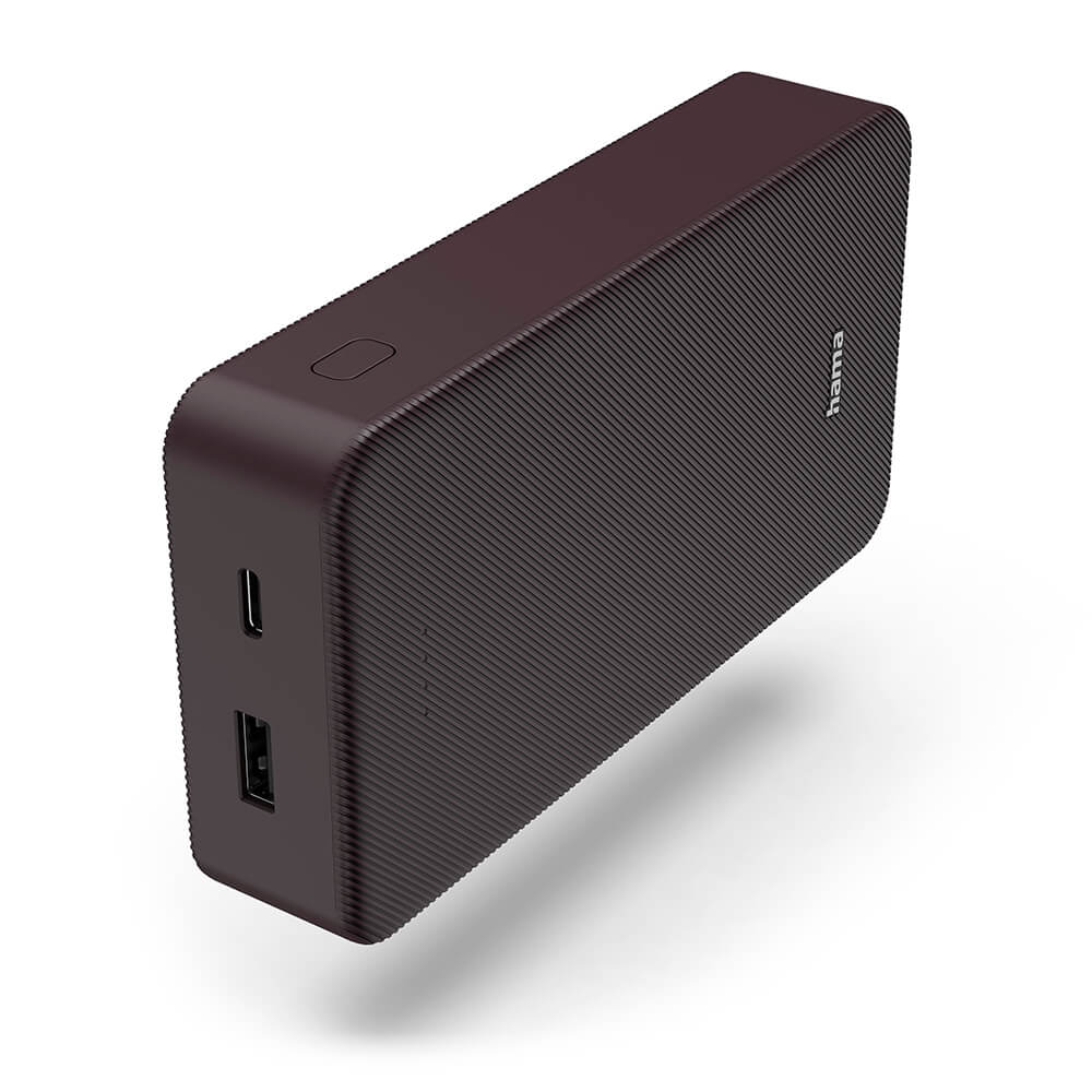 Powerbank 20000mAh USB-C+A Plommon