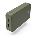 Powerbank 20000mAh USB-C+A Grön