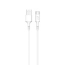 Laddkabel USB-A till USB-C 2.0 1 m vit 