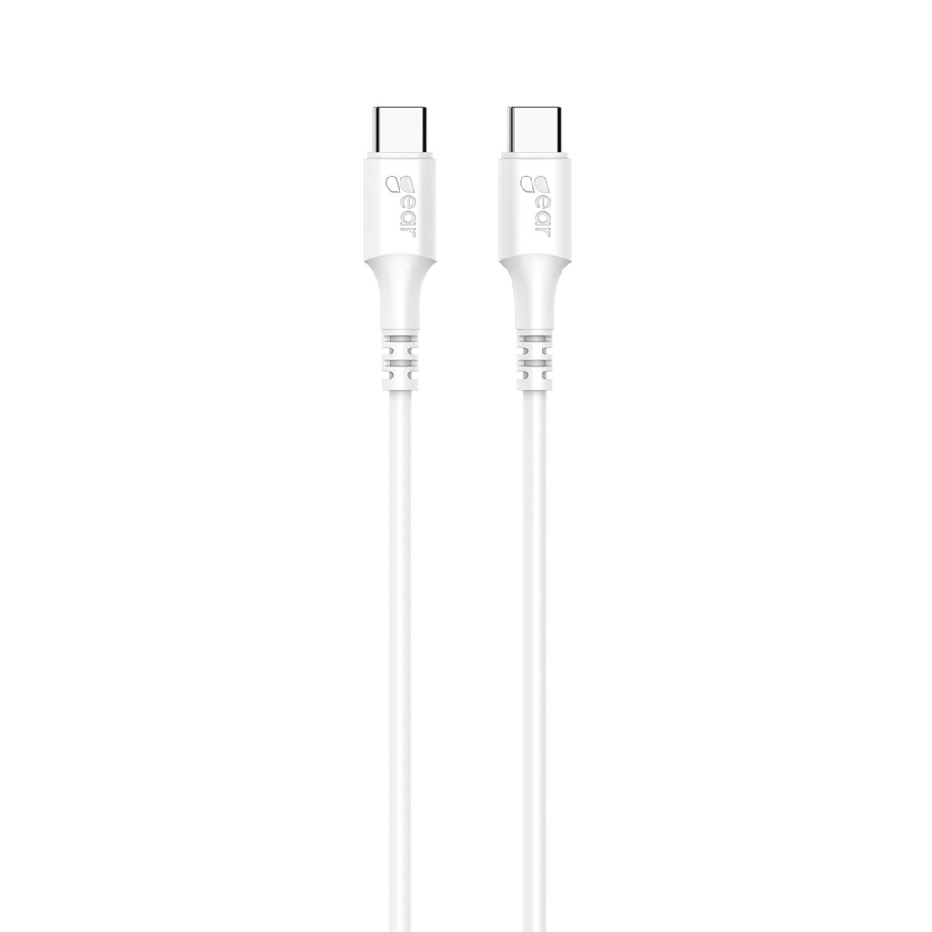 Laddkabel USB-C till USB-C 2.0 1 m vit