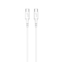 Laddkabel USB-C till USB-C 2.0 2 m vit
