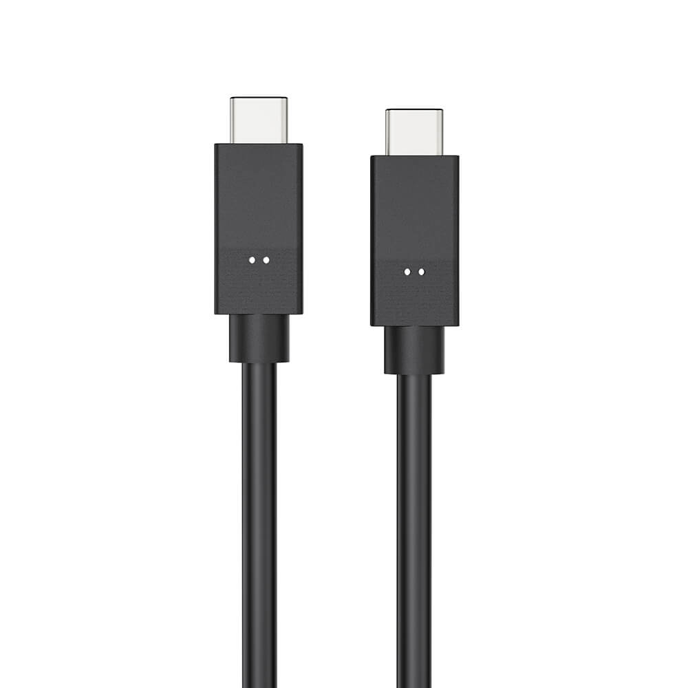 Laddkabel USB-C till USC-C 3.1 5A/100W/10GB Gen 2 1,5 m svart