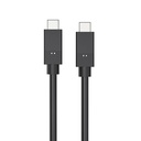 Laddkabel USB-C till USC-C 3.1 5A/100W/10GB Gen 2 1,5 m svart