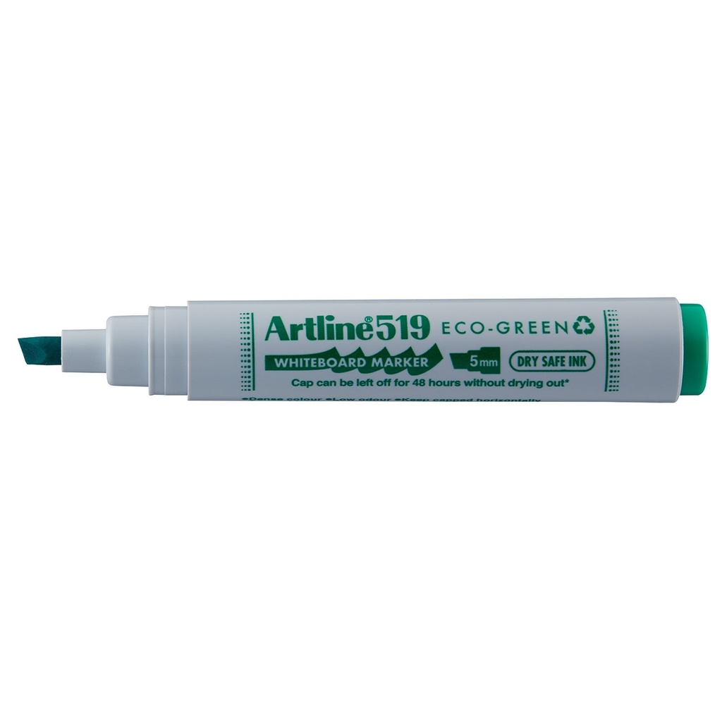 Whiteboardpenna Artline 519 Eco-Green snedskuren grön