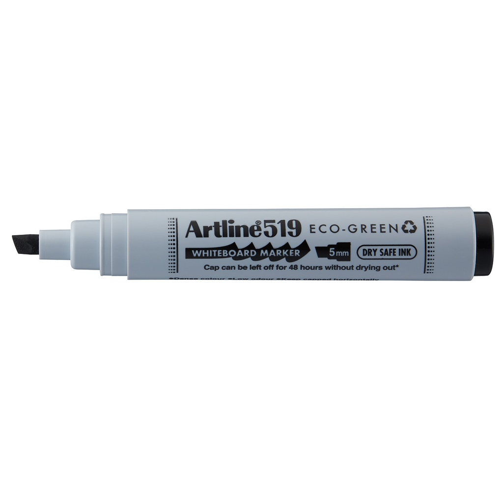 Whiteboardpenna Artline 519 Eco-Green snedskuren svart