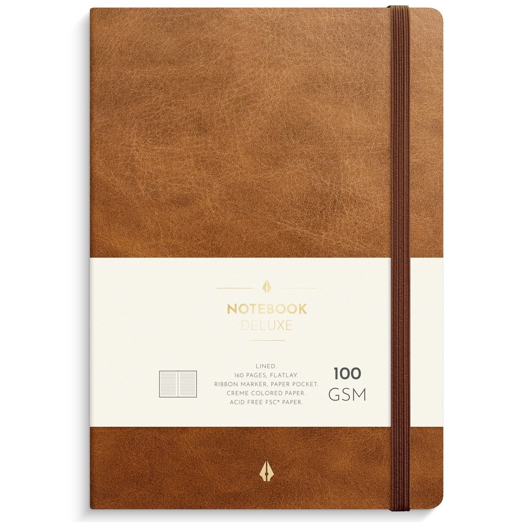 Anteckningsbok Deluxe A5 brun