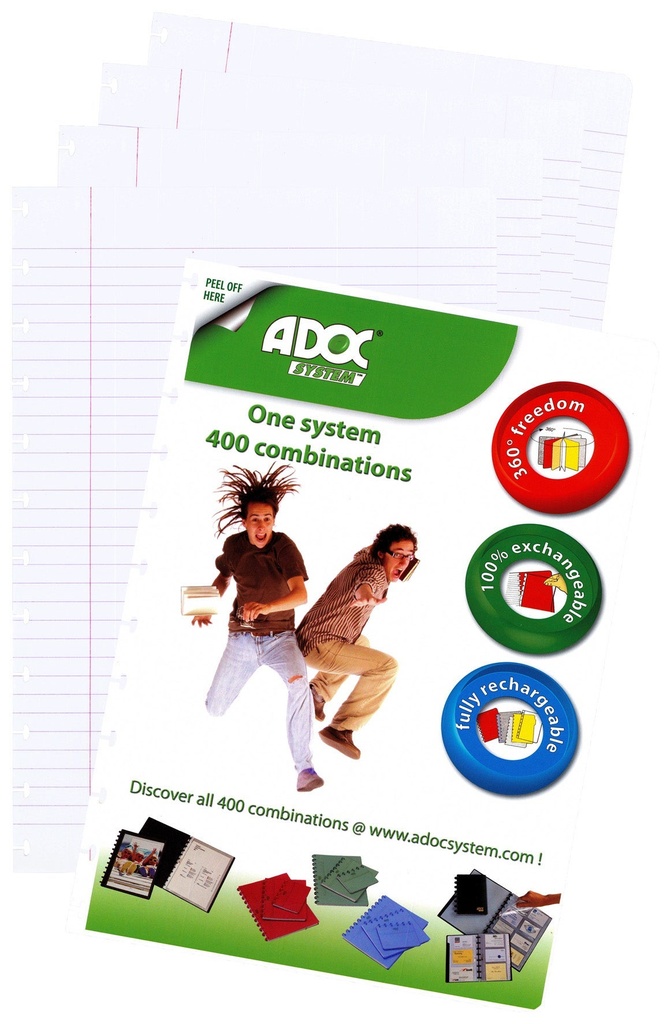 Refill ADOC A5 linjerat