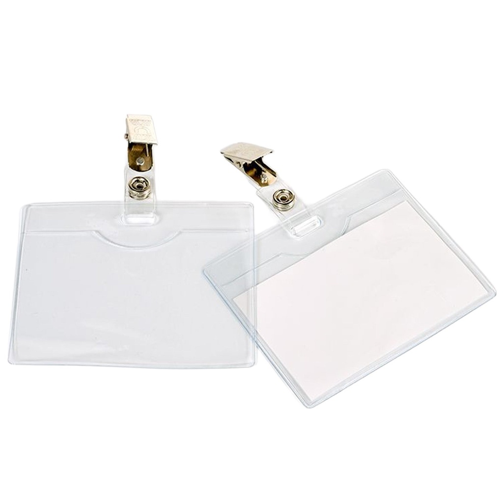 Namnskylt clips 90x60 mm liggande 10-pack