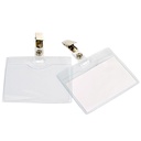 Namnskylt clips 90x60 mm liggande 10-pack