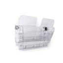 Broschyrställ vägg 2A4L magnetiskt transparent 2-pack