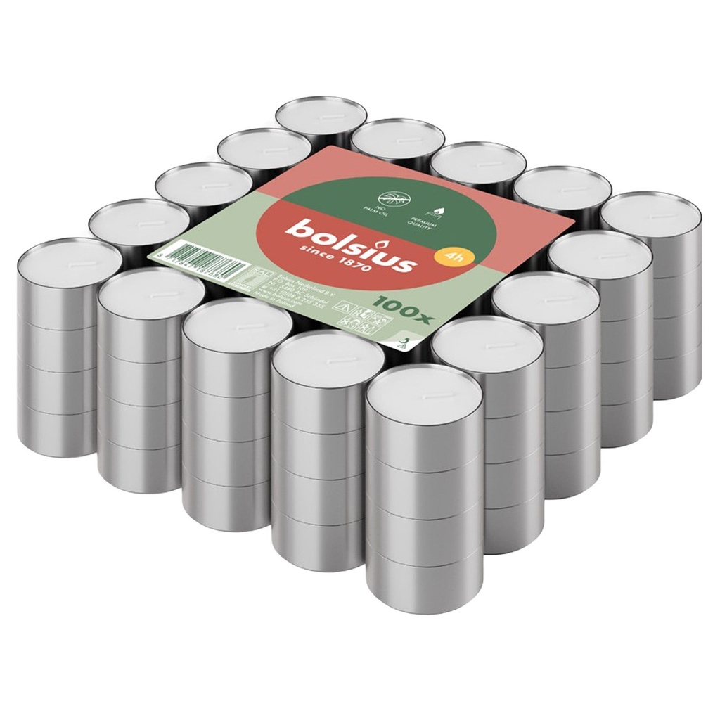 Värmeljus 4 h 100-pack Bolsius