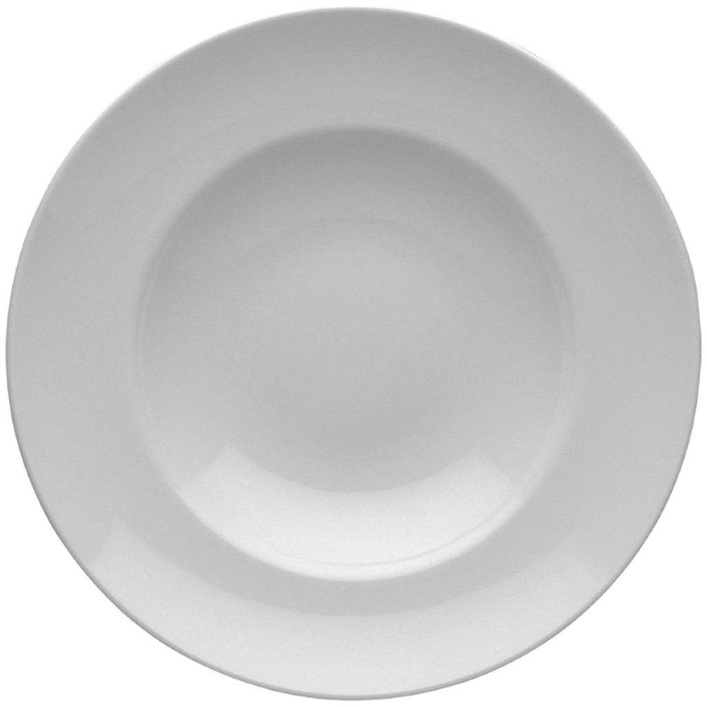 Tallrik djup Kaszub 27 cm vit