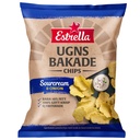 Ugnsbakade chips Estrella Sourcream & Onion 10x125 g