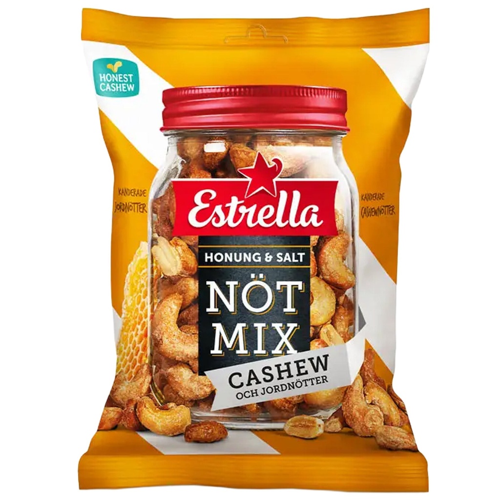 Nötmix Estrella Honung & Salt 11x175 g