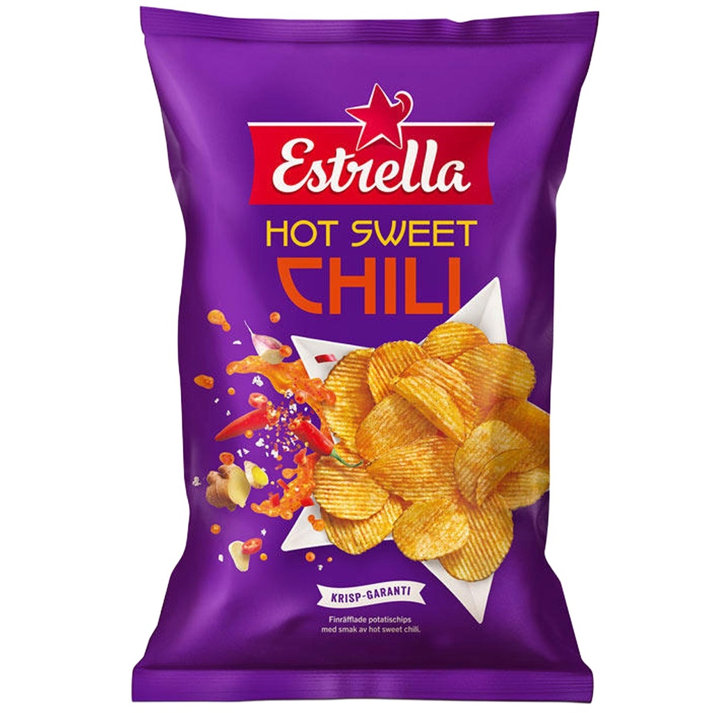 Chips Estrella Hot Sweet Chili 18x275 g