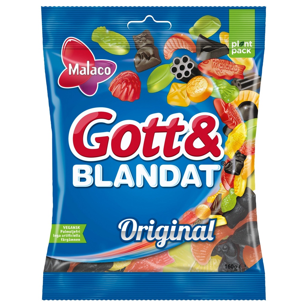 Godis Malaco Gott & Blandat Original 36x160 g