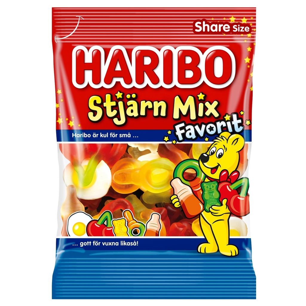Godis Haribo Stjärn Mix 14x170 g