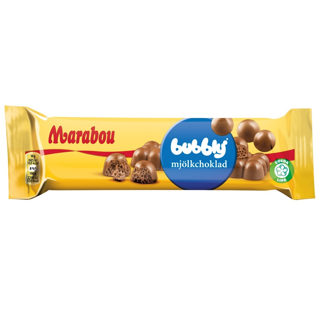 Choklad Marabou Bubbly Mjölkchoklad 20x60 g