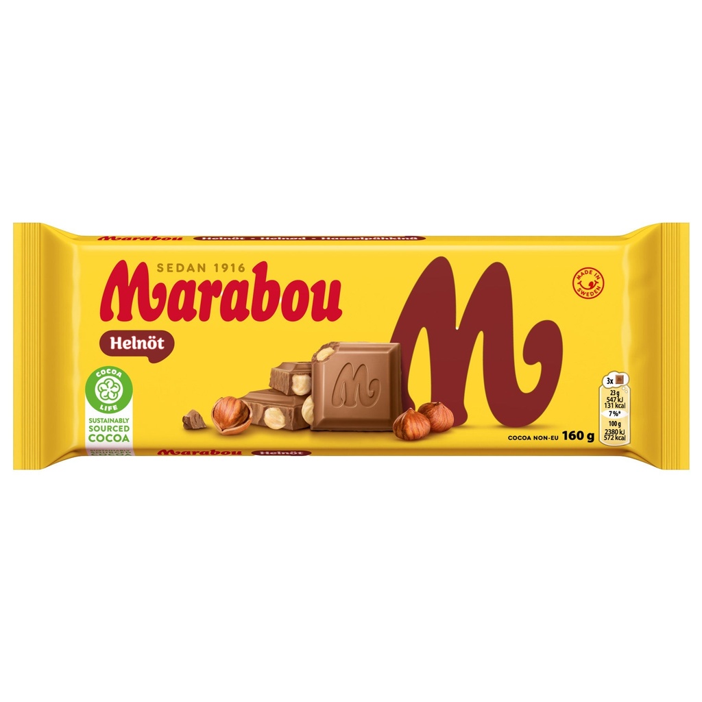 Choklad Marabou Helnöt 13x160 g