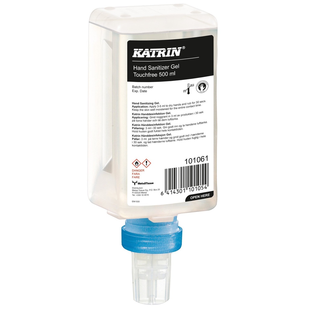 Handdesinfektion Touchfree gel 84,3% 500 ml