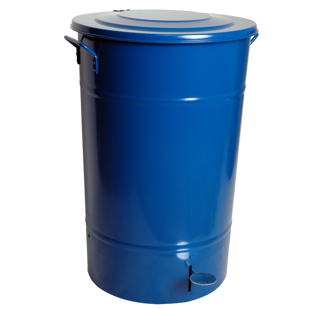 Avfallstunna Greger med lock/pedal 30 liter blå