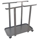 Säckvagn Stabil 2x125 liter Zink