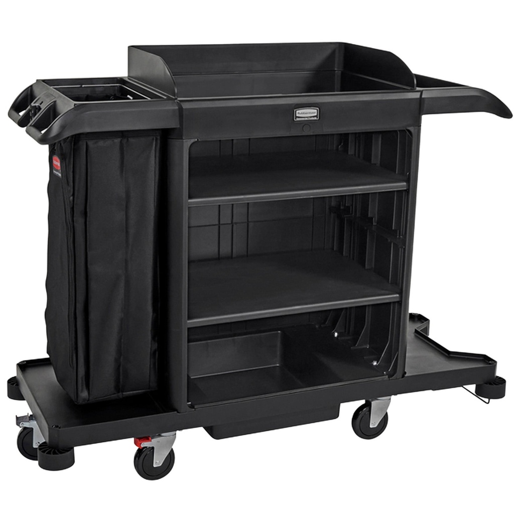 Hotellvagn stor Rubbermaid svart