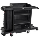 Hotellvagn stor Rubbermaid svart