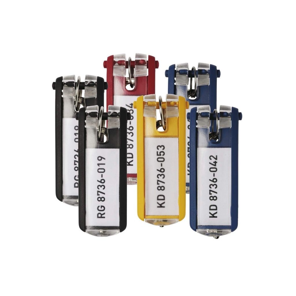Nyckelbricka Key Clip 24-pack Mixade färger