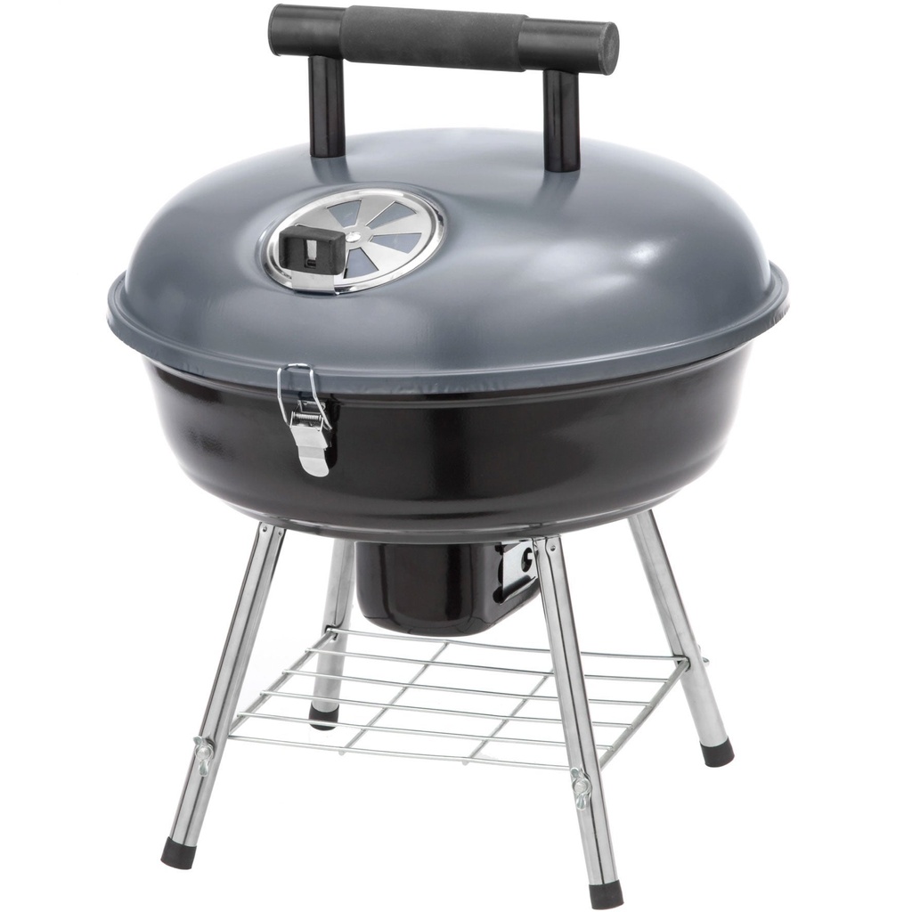 Kolgrill portabel Mustang Festival Ø 38 cm grå