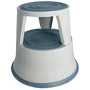 Stegpall 41 cm metall grå