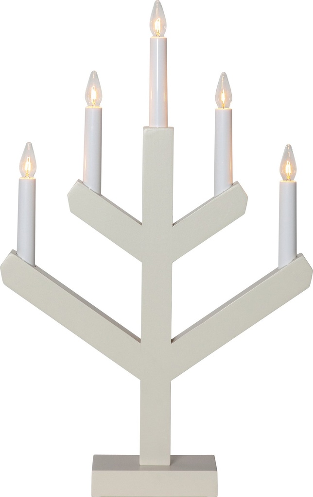 Ljusstake Vinga 5-armad Beige