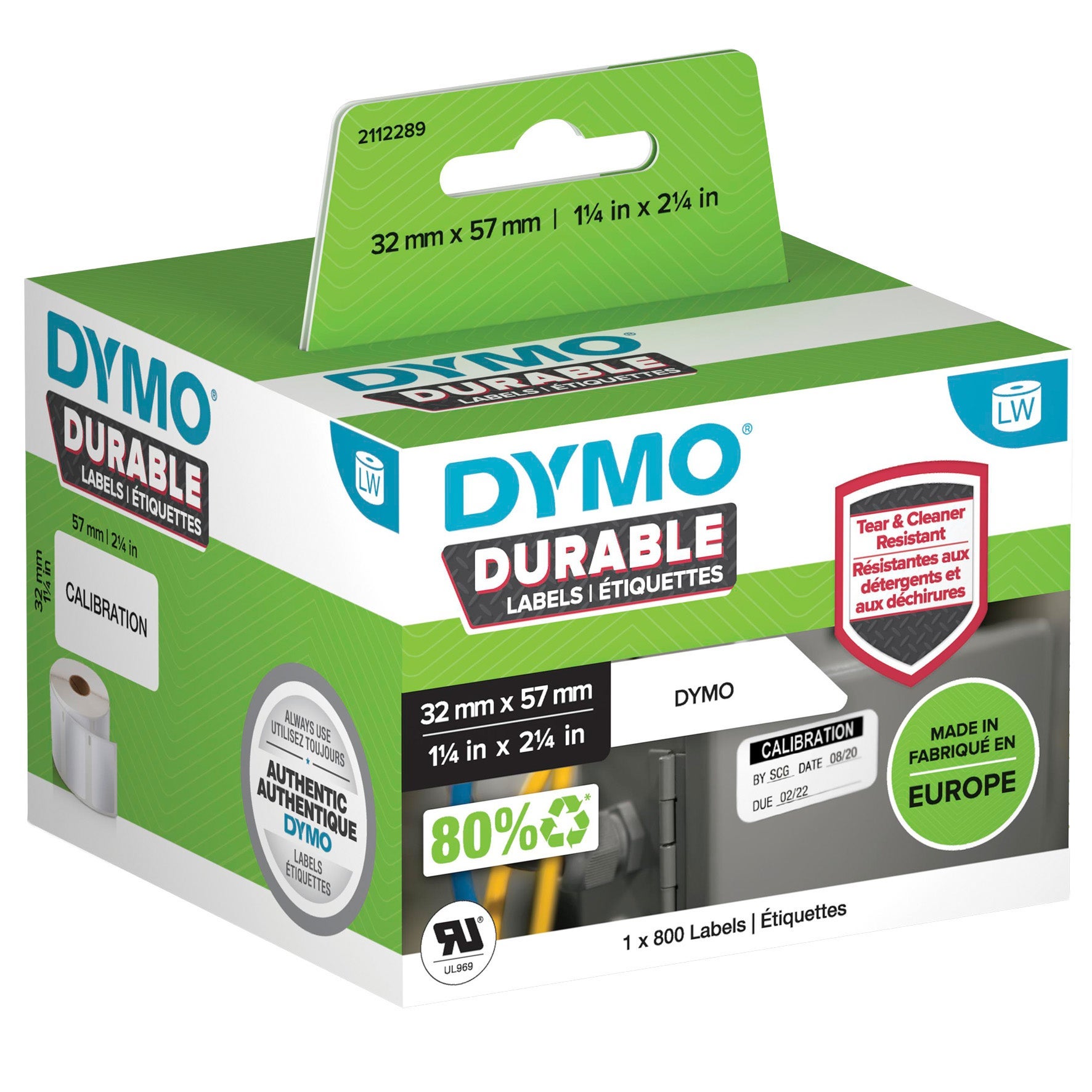 [2275795] Etikett Dymo Durable 57x32 mm