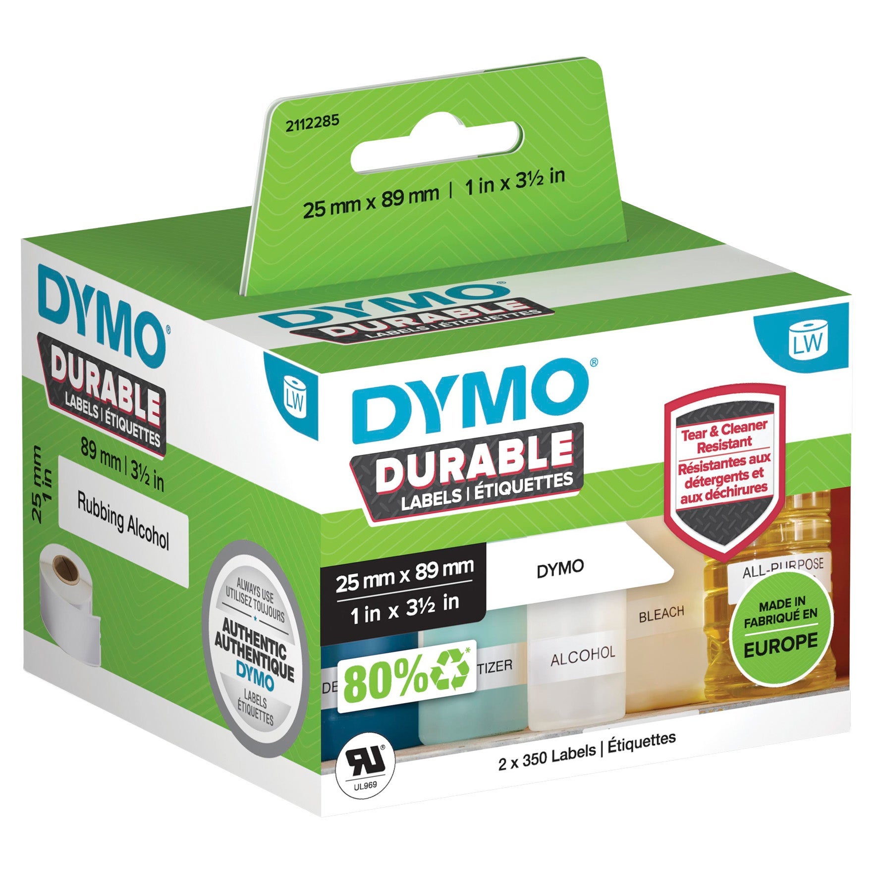 [2275792] Etikett Dymo Durable 25x89 mm