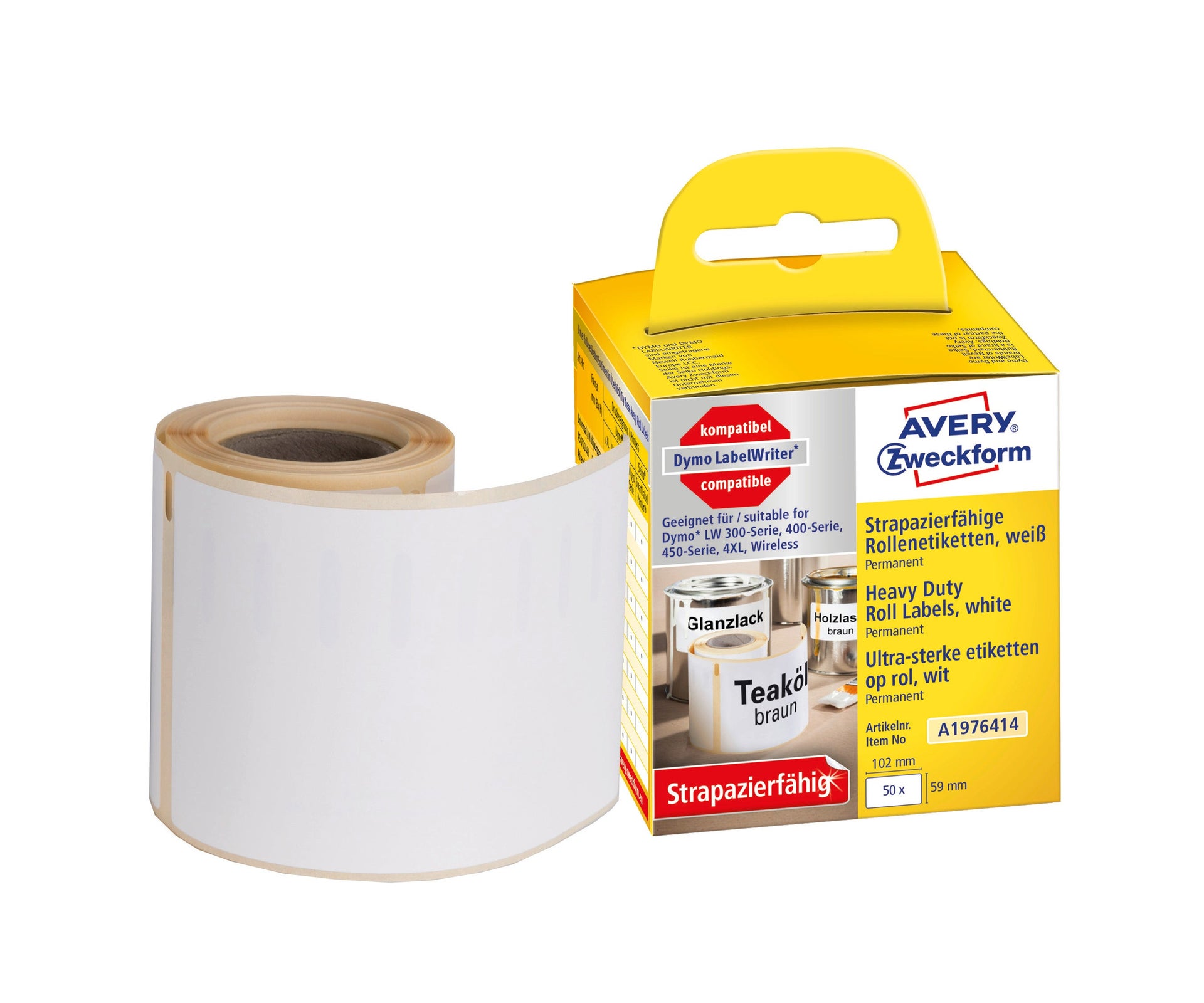 [2275983] Etikett Avery durable 59 x 102 mm 50 st/fp
