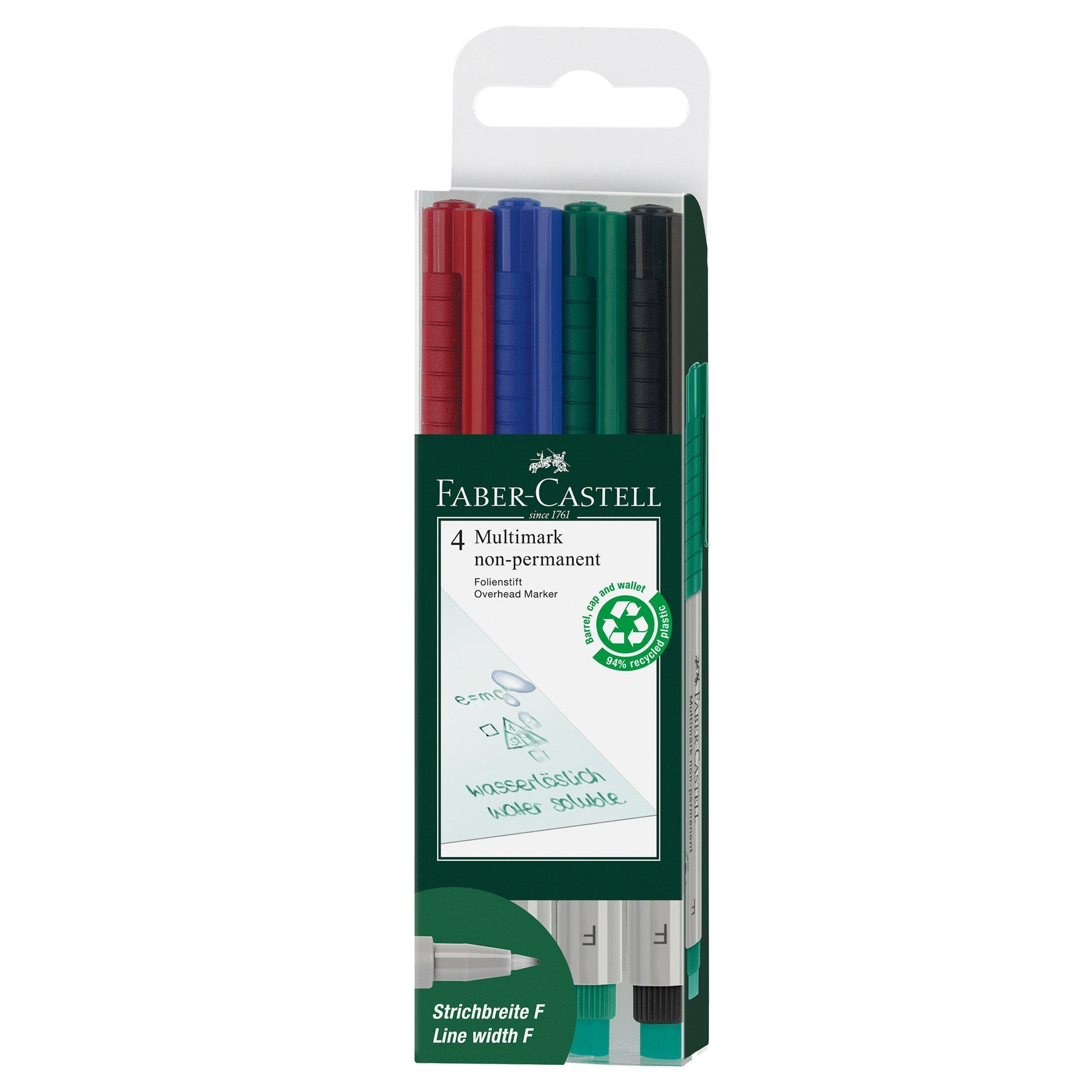 [2219491] Penna Faber-Castell Fine vattenbaserad 4/set