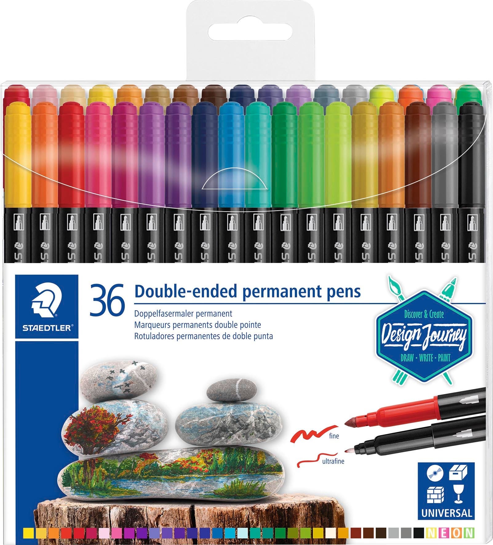[2209660] Märkpenna Staedtler duo 36 st/fp
