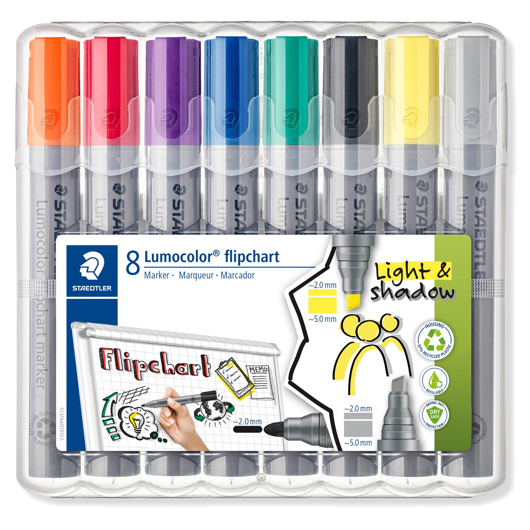 [2218920] Blädderblockspenna Staedtler 8 st/fp