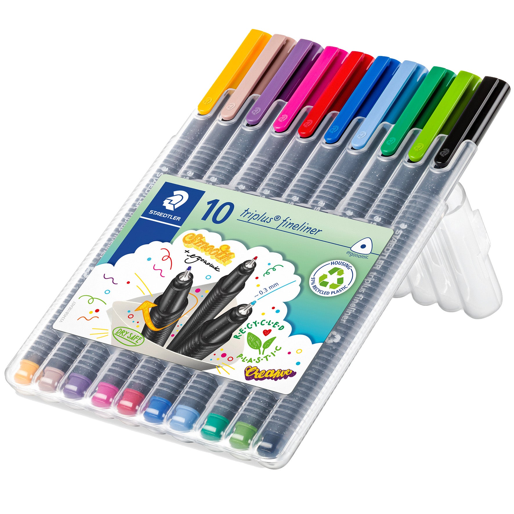 [2209672] Fiberpenna Staedtler 0,3 10 st/fp
