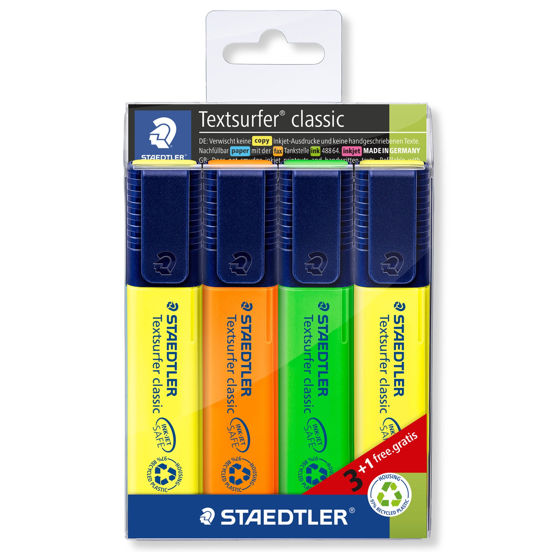[2210810] Överstrykningspennor  Staedtler 364 - Textsurfer Classic 4 st/fp