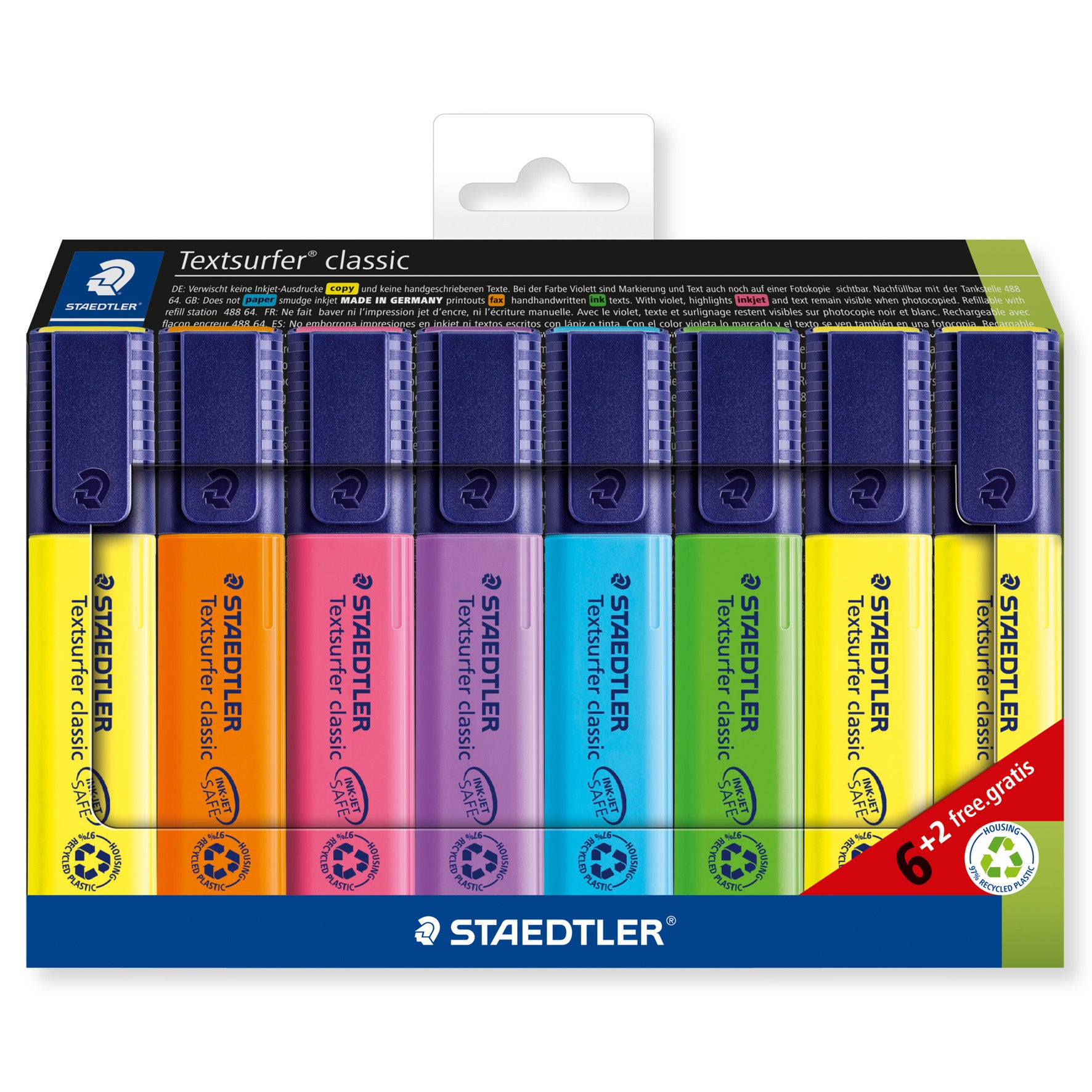 [2210811] Överstrykningspennor  Staedtler 364 - Textsurfer Classic 8/fp
